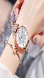 New Women Watches Top Brand Luxury Fashion Diamond Ladies Wristwatches Stainless Steel Silver Mesh Strap Female Quartz Watch247C1880360