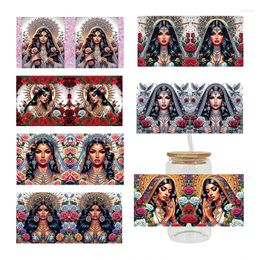 Window Stickers 3D UV DTF Transfers 16oz Cup Wraps Girl Fairy Printed For DIY Glass Ceramic Metal Leather Etc. D14838