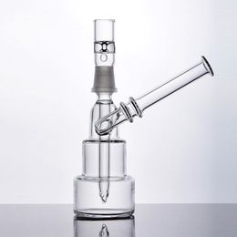 Mini Hand Blown glass Bong Water Pipe Hookah Bubbler Pocket Percolators Oil Rigs