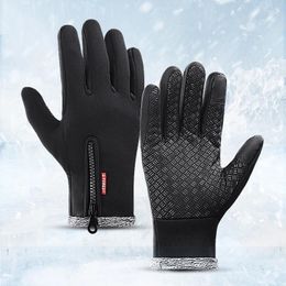 Cycling Gloves A0037 Unisex Touchscreen Winter Thermal Full Finger Warm Wrist Antislip For Bicycle Ski Camping Hiking Motorcycle