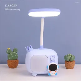 Table Lamps Desk Lamp Colorful Sleeping Kids Gift Cute Cartoon Small Tv Base Lighting Reading Light Child Student Energy-saving