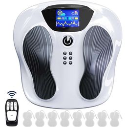 Creliver Foot Nerve Muscle Stimulator - Pro TENS EMS Foot Massager for Neuropathy, Circulation, and Body Pain Relief - Electric Feet Legs Blood Circulation Machine.