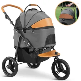 Dog Carrier Pet Stroller Is Lightweight Foldable And Detachable It An Outdoor Portable Tricycle For Large Medium-sized Dogs