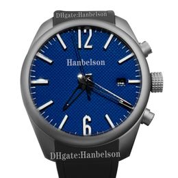 Automatic movement Men Watch Blue face Metal watchband Wristwatch Casual Black steel case ransparent back Clock 41MM