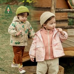 Cardigan Amila Baby Coat 2022 Autumn Winter New Full Print Cartoon Two Pcs Jacket Boys and Girls Casual Childrens Clothes WarmL2405