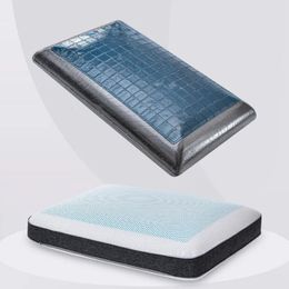 summer reversible gel cooling pillow Bamboo charcoal memory foam ergonomic pillow suitable for bedroom with pillowcase 240514