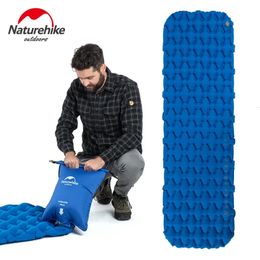 colchon inflable camping mat bed inflatable air mattress sleeping pad with pump bag 240430