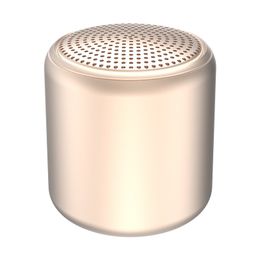 New Macaron Metal Mini Sound System Mini Bluetooth Circular Subwoofer Outdoor Convenience