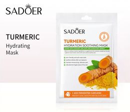 Turmeric Face mask SADOER hydrating moisturizing mask pack wholesale