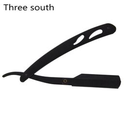 Three south single copper handle razor SHAVING RAZOR barber tools hair and blades Antique black folding shaving knife7440975