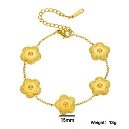 Classic Clover Necklace Bracelet Earring Set Spring New Gift Jewellery Set Titanium Steel Charm Pendant Necklace Women18k Gold Plated Bracelet New Fashion Earrings