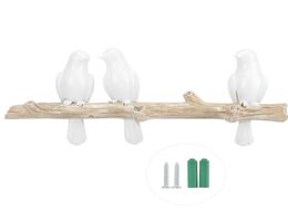 Bird Shape Home Decoration Hat Clothes Bag Wall Mount Hook Hanger Rack Holder Storage Bedroom Tool Y2004295043581