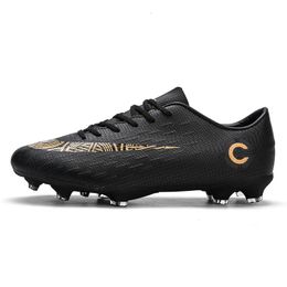 Mens Low Top Football Boots Lightweight FG/TF Soccer Shoes Kids Anti-Slip Outdoor Training Soccer Cleats Large Size 36-48 240508