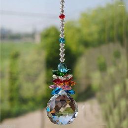 Garden Decorations 9pcs/set Crystal Suncatcher Ball Prism Hanging Fengshui Pendant Rainbow Maker Window Ornament Home Decoration20mm