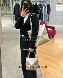 Loeiwe High end Designer Puzle bags for womens Mini Glossy Cow Leather Fold Coloured Distorted Tote Bag Original 1:1 with real logo and box