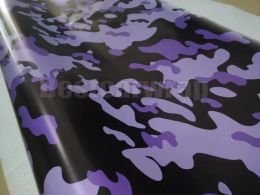 Stickers Purle Snow Camoufalge Vinyl For Car Wrap With Air Release / air bubble free CAMO film for Truck boat graphics coating 1.52X30M (5x