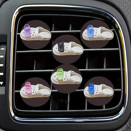 Vehicles Accessories Mti Colour Perforated Shoes Cartoon Car Air Vent Clip Outlet Per Clips For Office Home Freshener Replacement Condi Otnb4