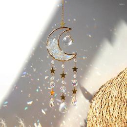 Garden Decorations Suncatcher Moon Crystal Prism Stained Glass Ball Rainbow Maker For Window Protective Catcher Decor