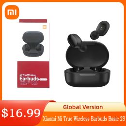 Earphones Xiaomi Mi True Wireless Earbuds Basic 2S Earphone Bluetooth 5.0 Kontrol Sentuh TWS Earphone Mode Gaming Headphon Versi Global