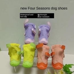 Dog Collars Four Seasons Waterproof Pet Shoes Small Schnauzer Poodle Yorkshire Terrier Puppy Boots Zapatos Para Perro