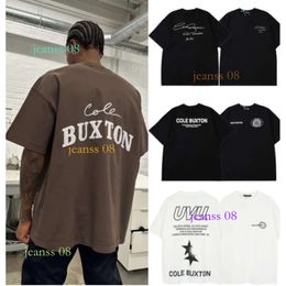 Cole Buxton T Shirt Men's shirt Summer Spring Loose Green Grey White Black T Shirt Men Women High Quality Classic Slogan Print Top Tee With Tag CB