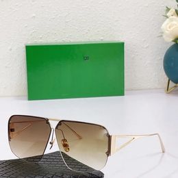 Luxury Designer Sunglasses for Men Women 1065 UV Resistant Metal Half Frame Butterfly Fashion Sunglasses with Original Box