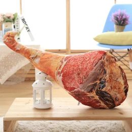 Pillow Creative Ham Funny Food Plush Throw Couch Plushie Bacon Bread Prank