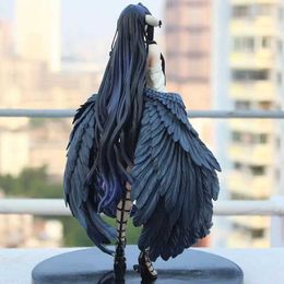 Action Toy Figures 21cm Albedo Action Figures Protector Anime Sexy Girls Pvc Collectile Desktop Decoration Model Toys For Children Birthday Gifts