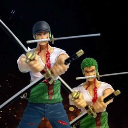 Action Toy Figures 31cm Anime One Piece Figures CK EL Roronoa Zoro Action Figures Three Knife Flow PVC Model Collection Handmade Decoration Gifts