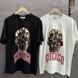 Men's T-Shirts Good Quty Chicago IH NOM UH NIT Leopard Print Hair Fashion T Shirt Men Summer Style Women Oversize Ts T-Shirt GYM T240515