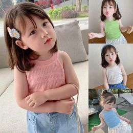 Vest Girls Tank Top Top Summer Childrens Candy Colored Tank Top Top Juventude Mosh Mosh Mosh Bra Criança Tanque TOPL2405