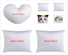 3 Sizes Sublimation Pillowcase Doublefaced Heat Transfer Printing Pillow Covers Blank Pillow Cushion Without Insert Polyester Pil8680363