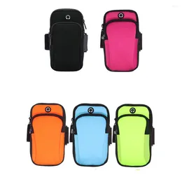 Outdoor Bags Men Bag With Headphone Hole Sports Equipment Key Case Wallet Mobile Phone Aarm Small Square