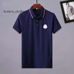 Monclar Shirt Designer Mens Luxury Polo Shirt Man Fashion T Shirts Casual Men Golf Summer Polos Embroidery High Street Trend Top Tee Asian Size M-xxxl 9854