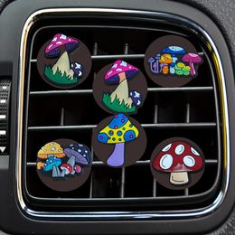 Car Air Freshener Mushroom New Product Cartoon Vent Clip Outlet Per Conditioner Clips Square Head Accessories For Office Home Drop Del Otzco