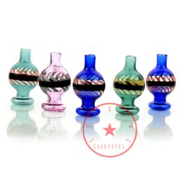 New Twisting Art Smoking Portable Handmade Bong Cover Colorful Pyrex Glass Oil Rigs Bowl Hookah Carb Cap Dabber Holder Innovative Waterpipe Bubbler Handpipe Tool