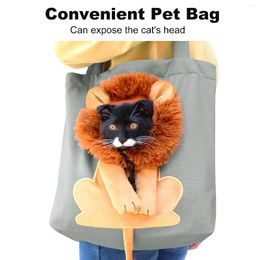 Cat Carriers Creative Portable Bag Adjustable Zipper Transport Pet Carrier Canvas Pouch For Dog Kitten Outdoor Travelling Supplies