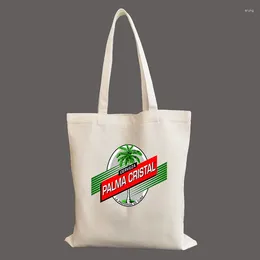 Shopping Bags Cerzeva Cuba Cristal Beer Personalised Custom Canvas Bag Customised Large Capacity Tote Women's