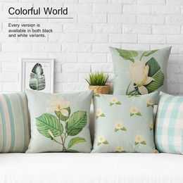 Pillow Green Covers Home Decor Geometric Decorative Pillows Case Cover Linen Throw For Sofa 45x45cm