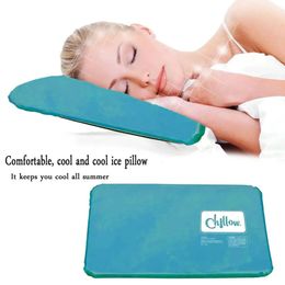 Frozen sleep assistant cushion neck PVC pillow cold pillow in summer massage therapy insertion cushion muscle relief cooling gel pillow 240514