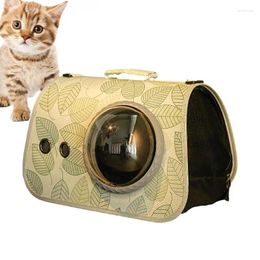 Cat Carriers Sling Carrier Transparent Pouch Breathable Pet With Zipper Comfortable Dog Bag For Outdoor Use