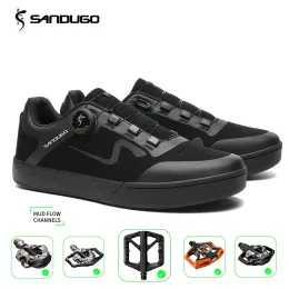 Footwear Sandugo Mountain Bike Enduro D/h Shoes Are Suitable for All Spd and Flat Pedals Bicycle Shoes.high Quality Fabric.