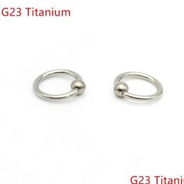 Other Grade 23 Titanium Bcr Captive Bead Ring16G 8Mm 10Mm 12Mm Ball Closure Lip Nose Ear Tragus Septum G23 Body Piercing Jewelry T20 Dhoic