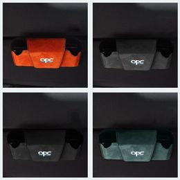 Car Glasses Case Auto Sun Visor Sunglasses Storage Holders Card Ticket Storage Cases for Opel OPC OPCLINE Auto Accessories 240514
