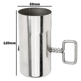 Tools Durable Kitchen Accessories Tube Stainless Steel Stove Pipe With Damper Tubes Chimney Wood Smoke For BBQ