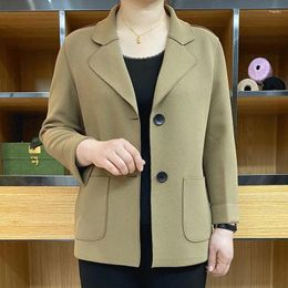 Women's Suits Insozkdg Spring Retro Notched Collar Single Breasted Female Suit Jacket Fashion Casual Long Sleeve Blazers Women Coat Clothes