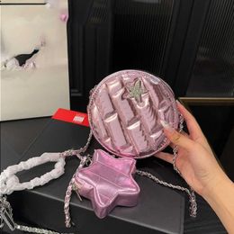 10A Fashion Mirror Genuine Leather Designer Bag Starfish Bags Chain Bag Mini Womens Coin Patent Sac Quilted Quality Luxurys Handbags Sm Sqqn