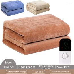 Blankets Electric 9 Flannel Remote Double Throw Thermostat 2 Bed Heating Level Persons Blanket Temperature Smart