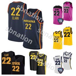 2024 NCAA Women's Final Four Iowa Hawkeyes Indiana Fever Caitlin Clark Basketball Jerseys College Women Men Youth Authentic College Gear