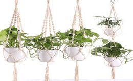 Handmade Hanging Baskets Flowerpot Plant Holder Plant Hanger Indoor Wall Hanging Planter Plants Holder Basket4097896